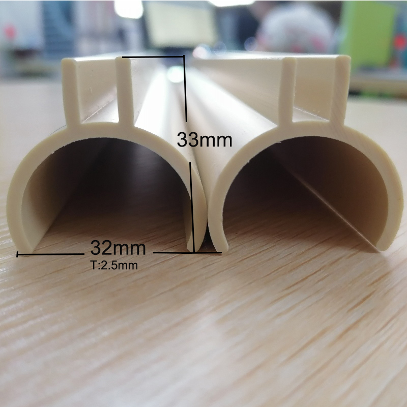 PVC U Channel Curved pvc Profiles κυκλικών σωλήνων διατομής διατομής διατομής διατομής για προστασία