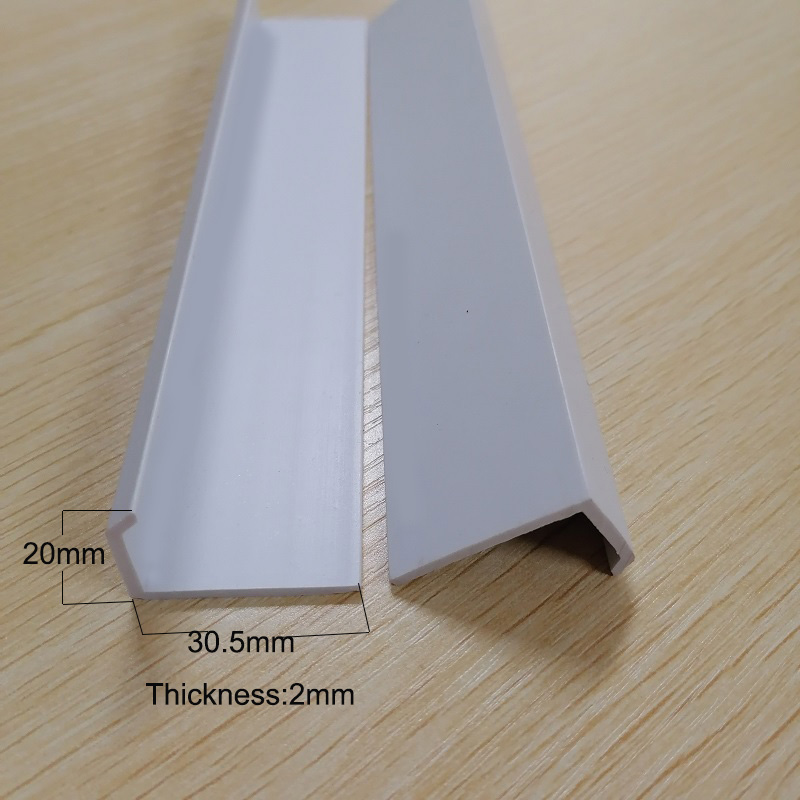 pvc Plastic l μορφοποιημένο προφίλ καναλιού pvc προστατευτικά τμήματα της γωνίας Trim